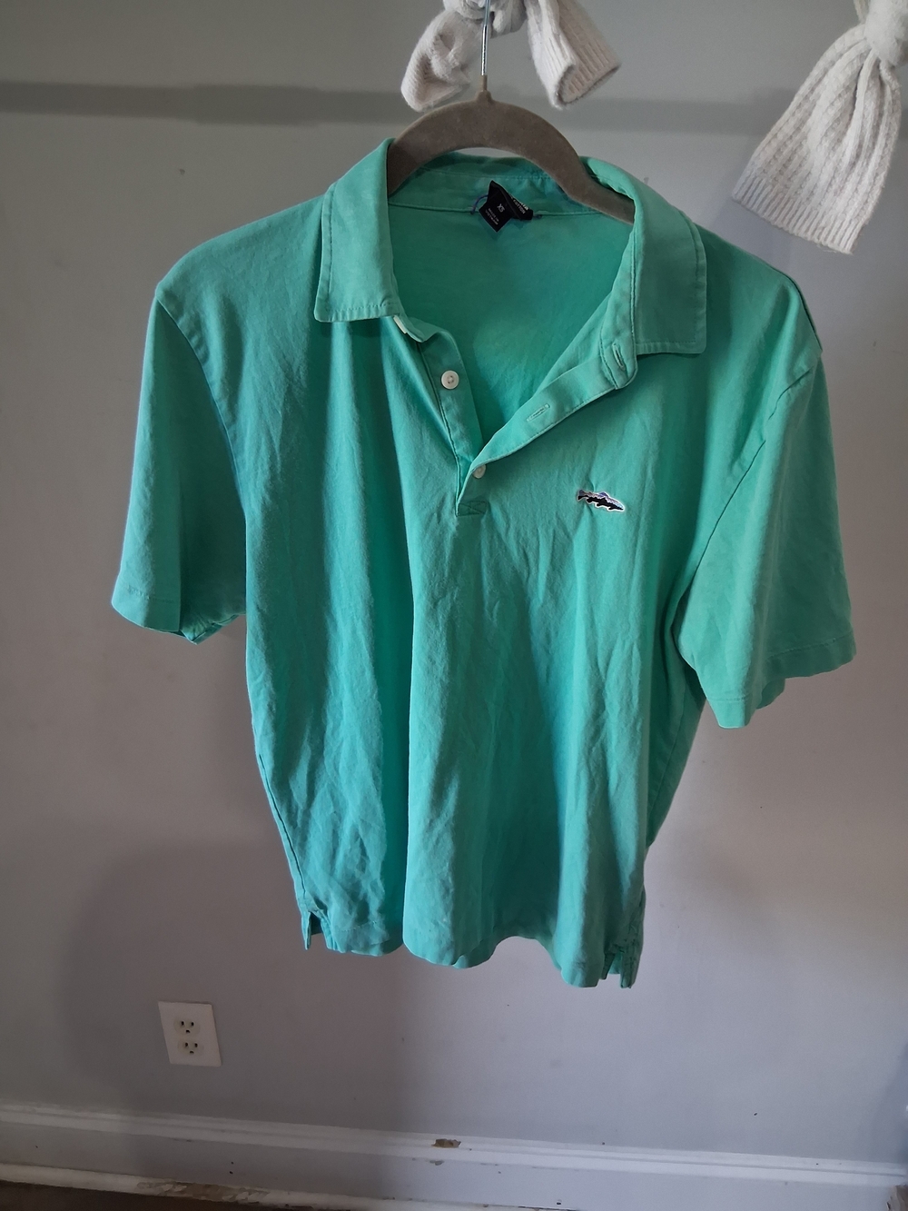 Vintage Patagonia Mint Green Polo Shirt with Subtle Logo